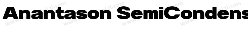 Anantason SemiCondens字体转换